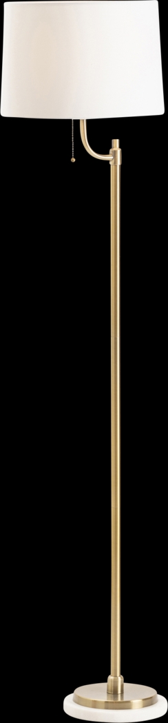 Onique Shores Brass Floor Lamp - Thumbnail - Image 1