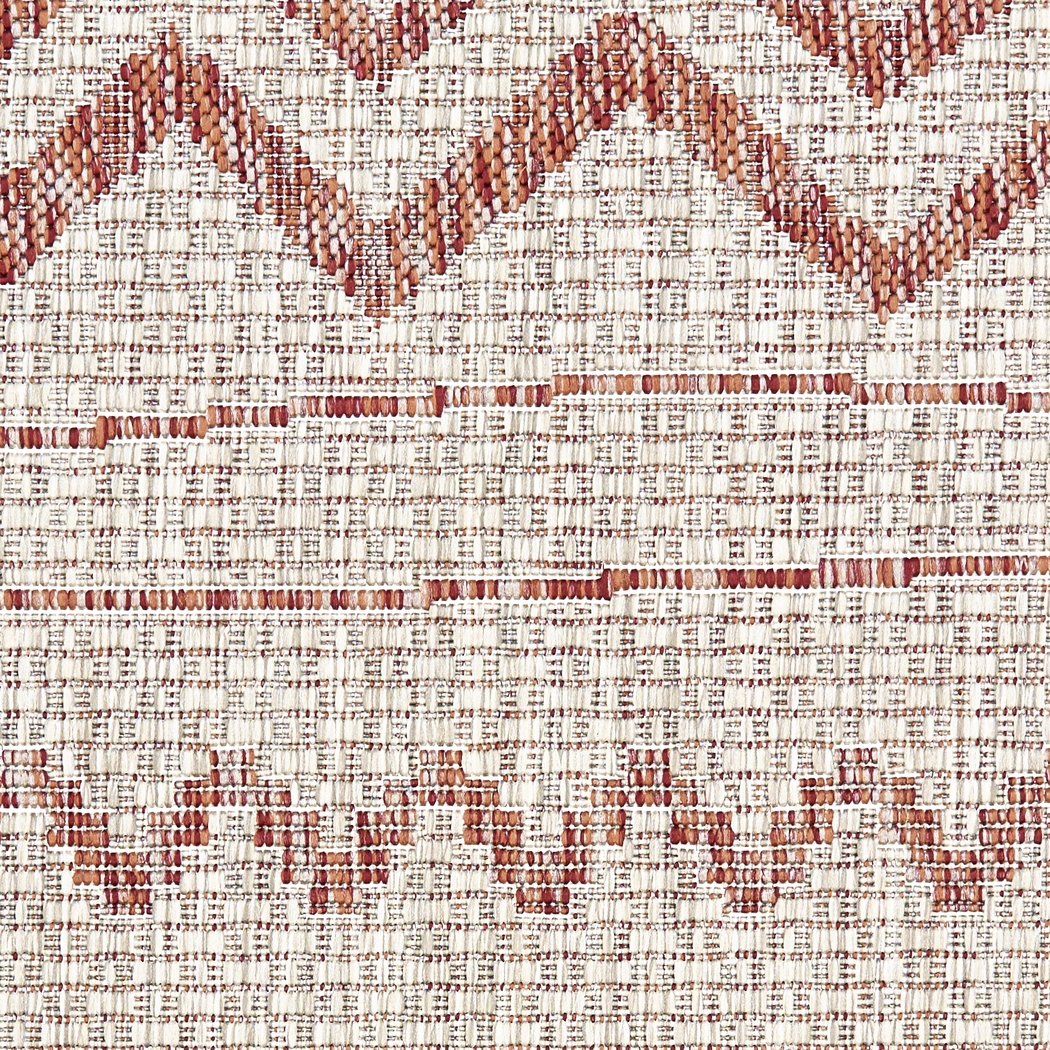 Onomis Beige/Red 7'9 x 9'9 Indoor/Outdoor Rug - Thumbnail - Image 7