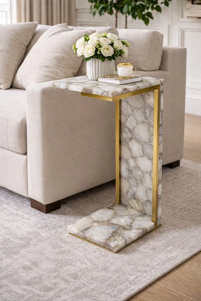 Onosm Gold/Natural Accent Table - Thumbnail - Image 2