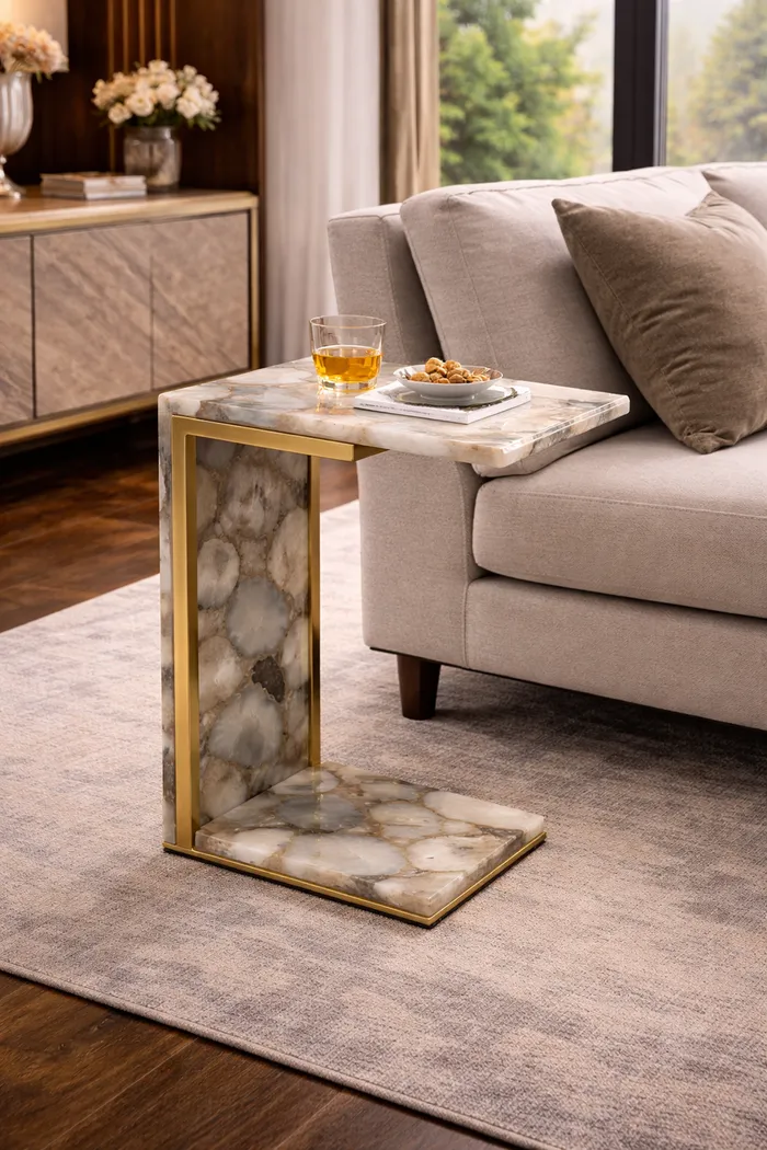 Onosm Gold/Natural Accent Table - Thumbnail - Image 3