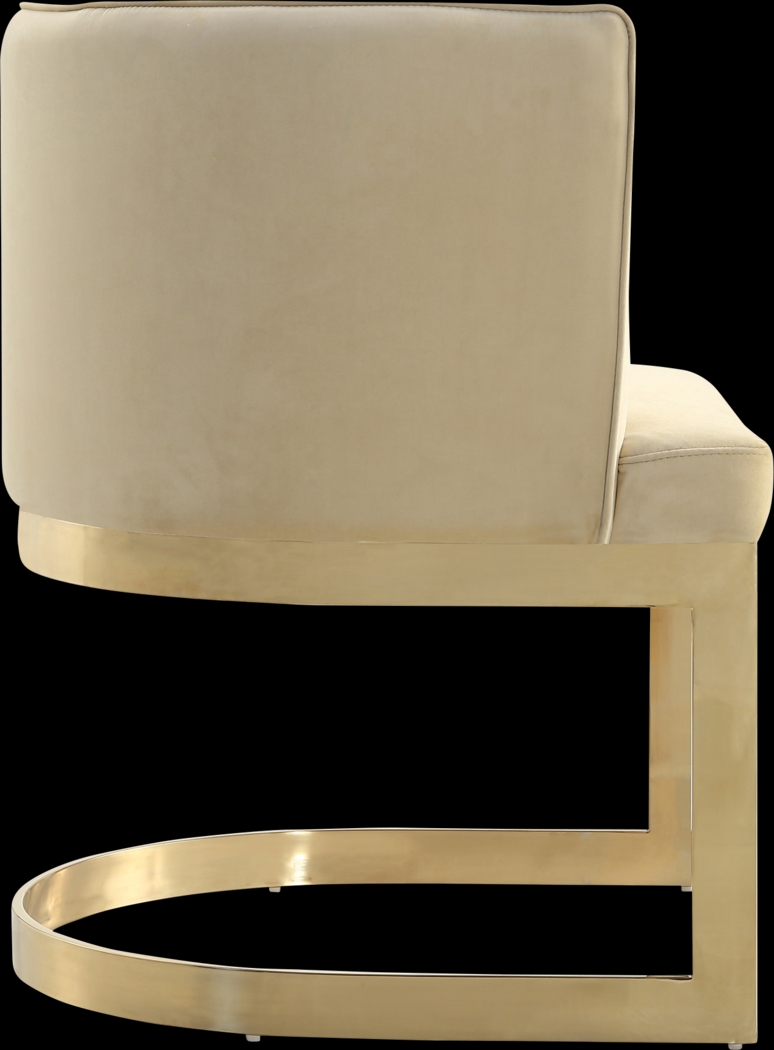 Oonella Beige Side Chair, Set of 2 - Thumbnail - Image 4