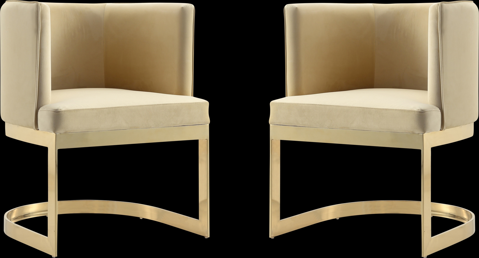Oonella Beige Side Chair, Set of 2 - Thumbnail - Image 1
