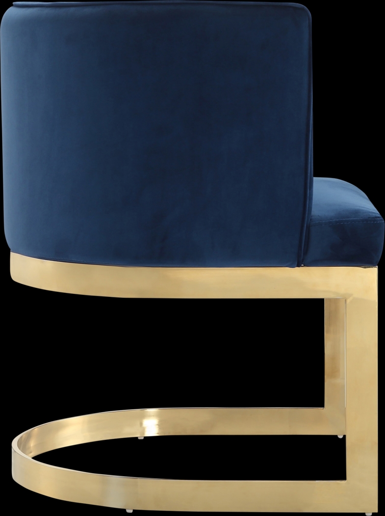 Oonella Blue Side Chair, Set of 2 - Thumbnail - Image 4