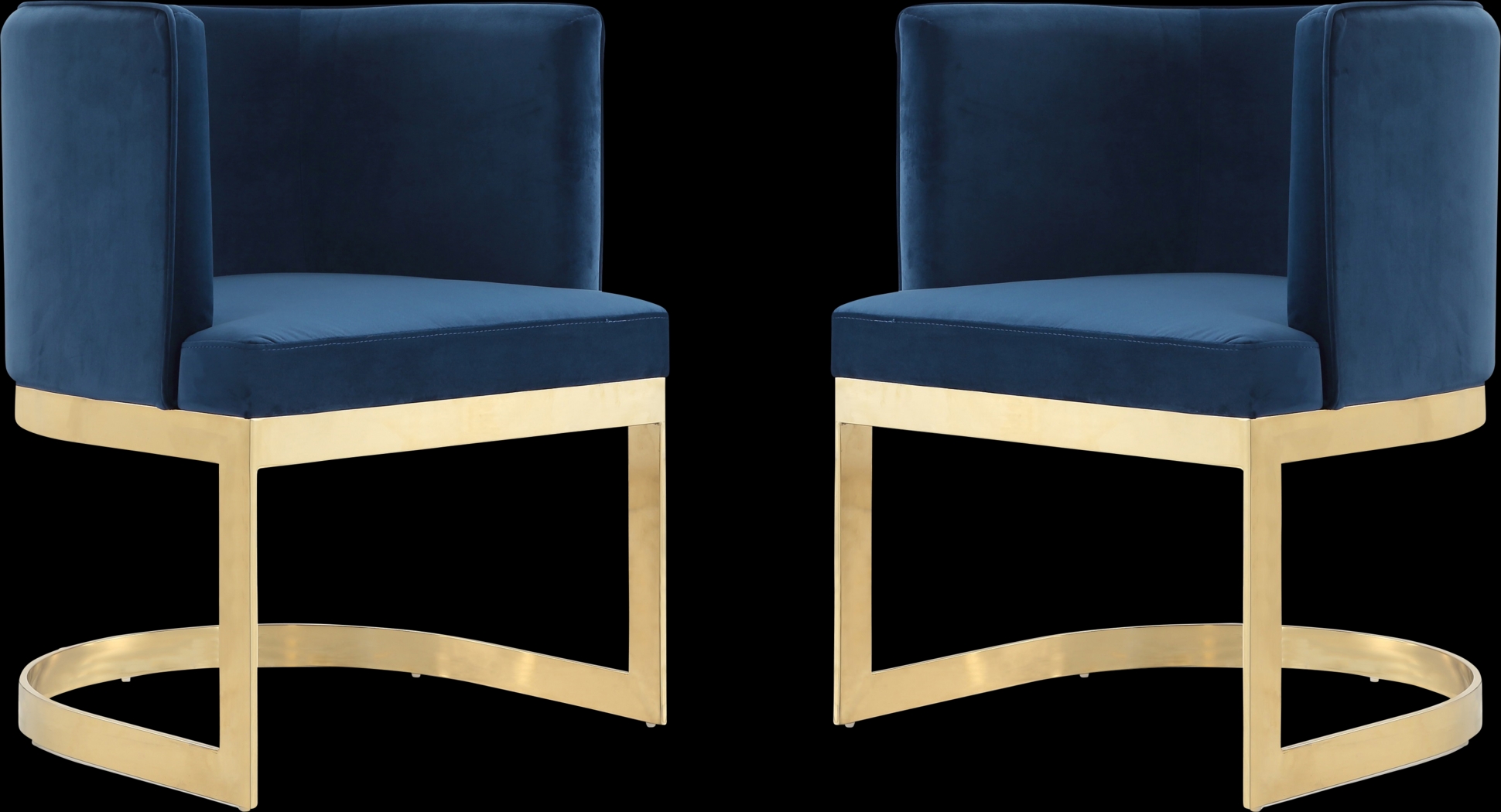 Oonella Blue Side Chair, Set of 2 - Thumbnail - Image 1