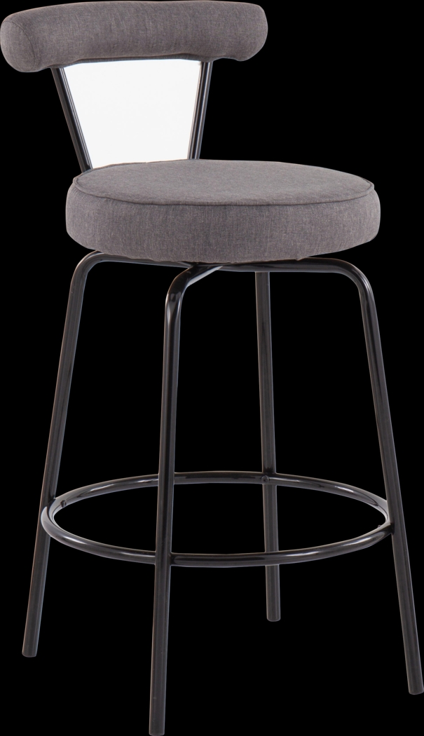 Orangethorpe Charcoal Counter Height Stool, Set of 2 - Thumbnail - Image 2