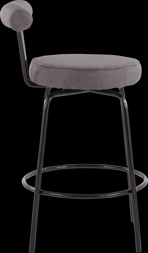 Orangethorpe Charcoal Counter Height Stool, Set of 2 - Thumbnail - Image 3