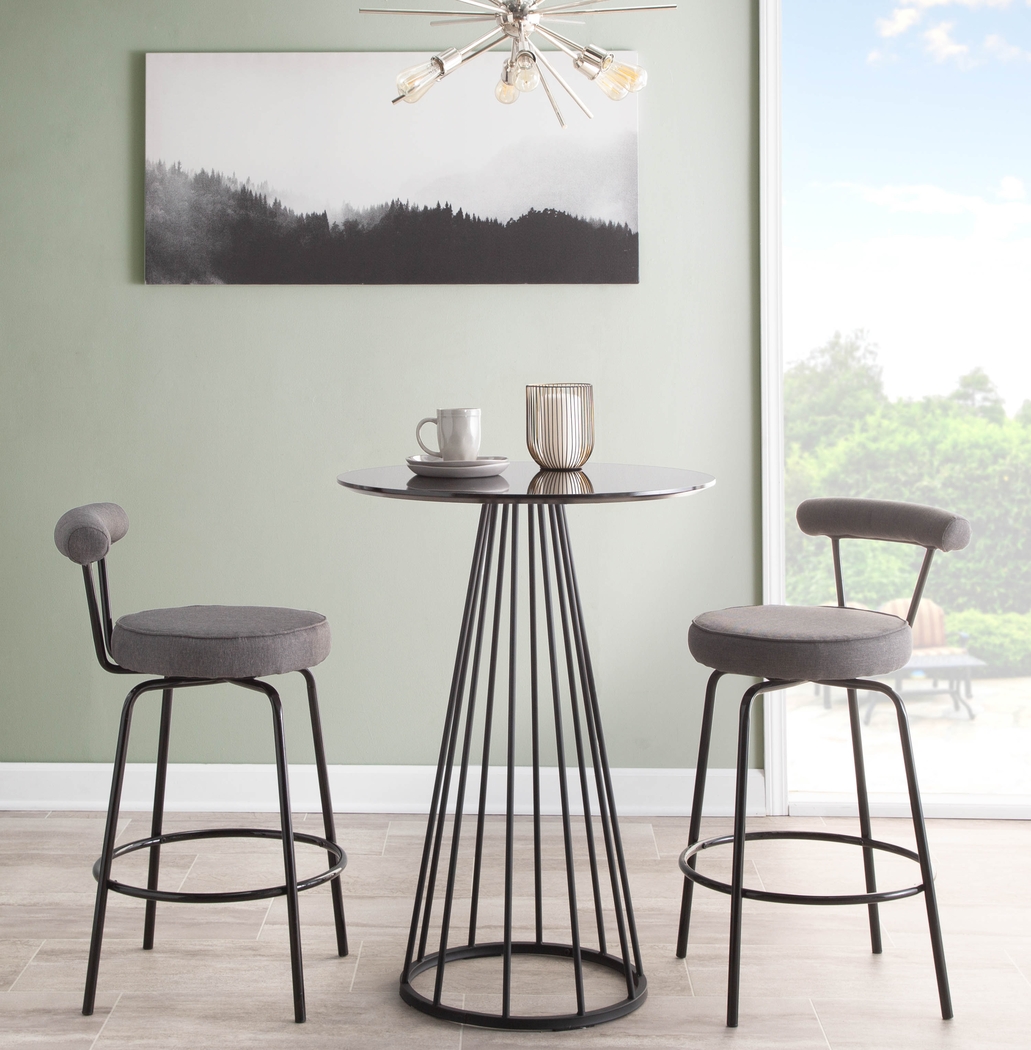 Orangethorpe Charcoal Counter Height Stool, Set of 2 - Thumbnail - Image 8