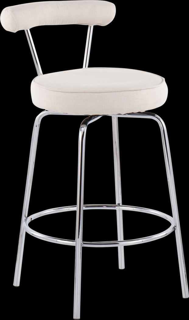 Orangethorpe Cream Counter Height Stool, Set of 2 - Thumbnail - Image 2