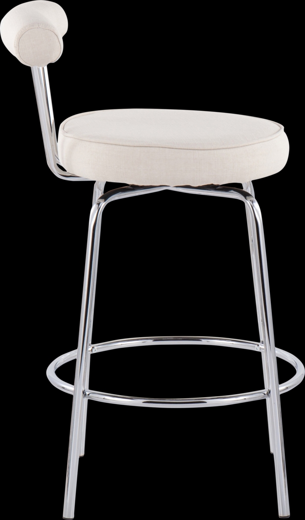 Orangethorpe Cream Counter Height Stool, Set of 2 - Thumbnail - Image 3