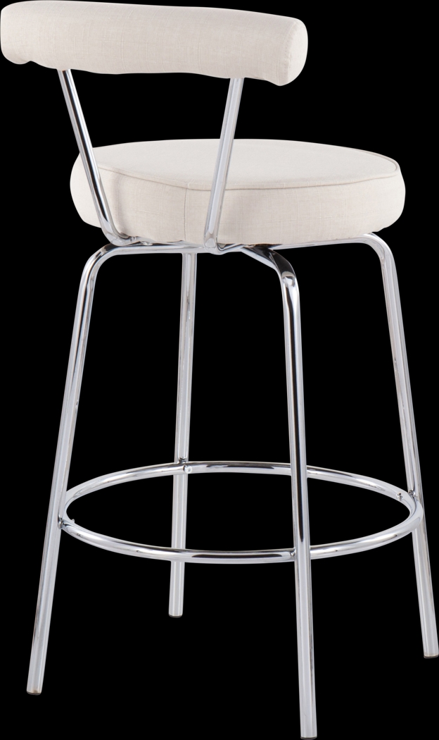 Orangethorpe Cream Counter Height Stool, Set of 2 - Thumbnail - Image 4