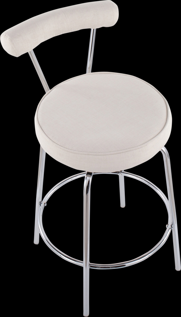 Orangethorpe Cream Counter Height Stool, Set of 2 - Thumbnail - Image 7