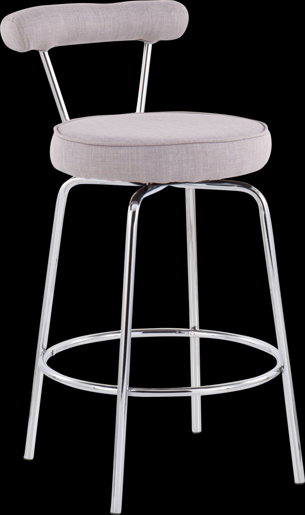 Orangethorpe Gray Counter Height Stool, Set of 2 - Thumbnail - Image 2