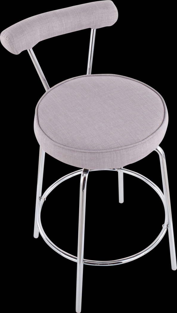 Orangethorpe Gray Counter Height Stool, Set of 2 - Thumbnail - Image 7