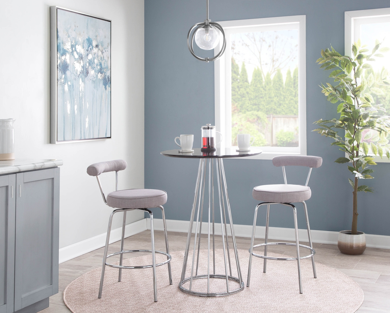 Orangethorpe Gray Counter Height Stool, Set of 2 - Thumbnail - Image 8