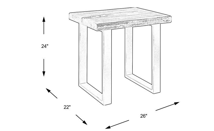 Dimension Image. Please refer to the Dimension Tab on this page for dimension details.