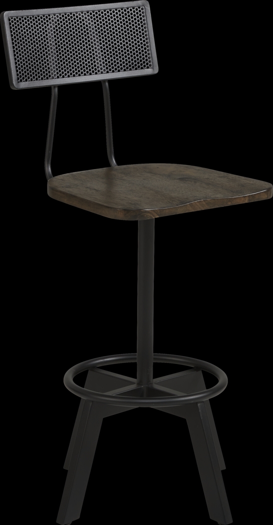 Orchard House Brown Swivel Stool - Thumbnail - Image 1