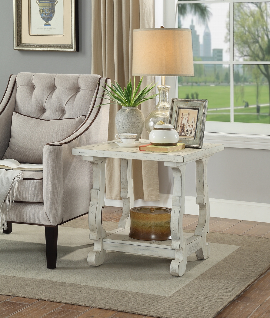 Orchard Park Cream End Table - Thumbnail - Image 3