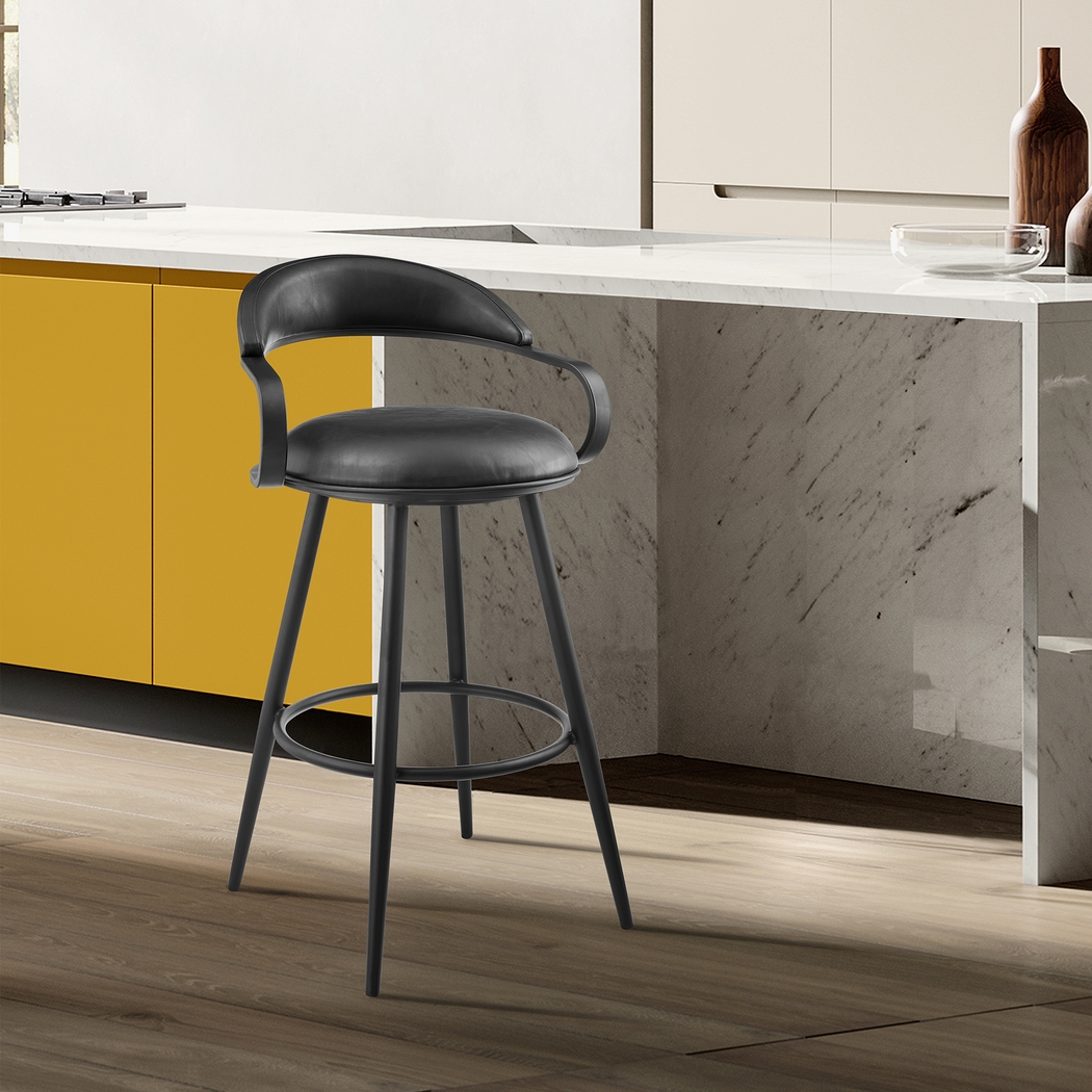 Orcone Black Barstool - Thumbnail - Image 2