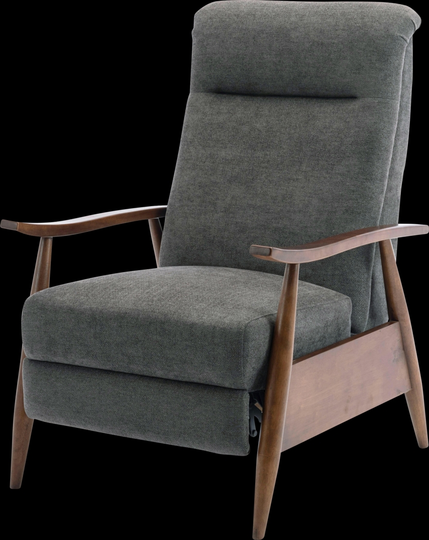 Orcut Charcoal Push Back Recliner - Thumbnail - Image 2