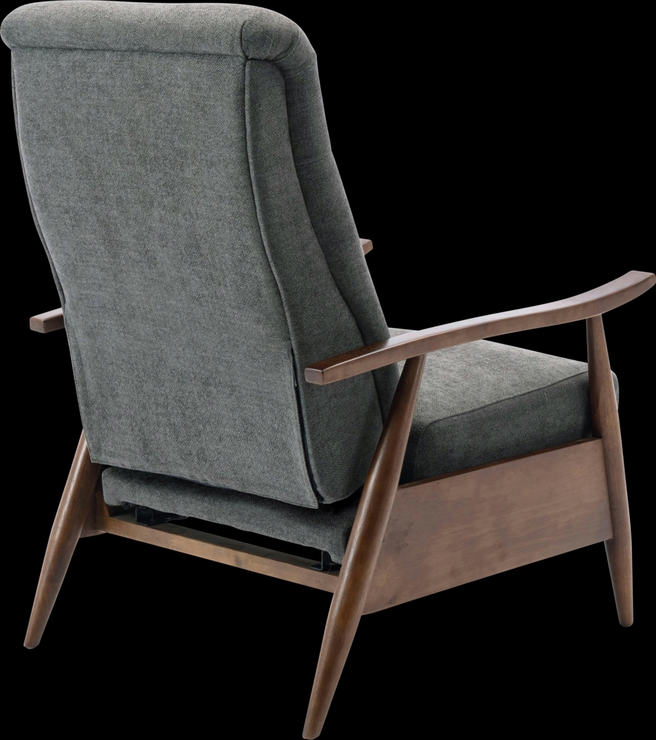 Orcut Charcoal Push Back Recliner - Thumbnail - Image 3
