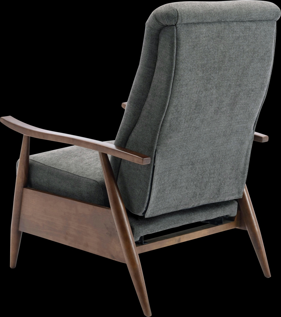 Orcut Charcoal Push Back Recliner - Thumbnail - Image 4