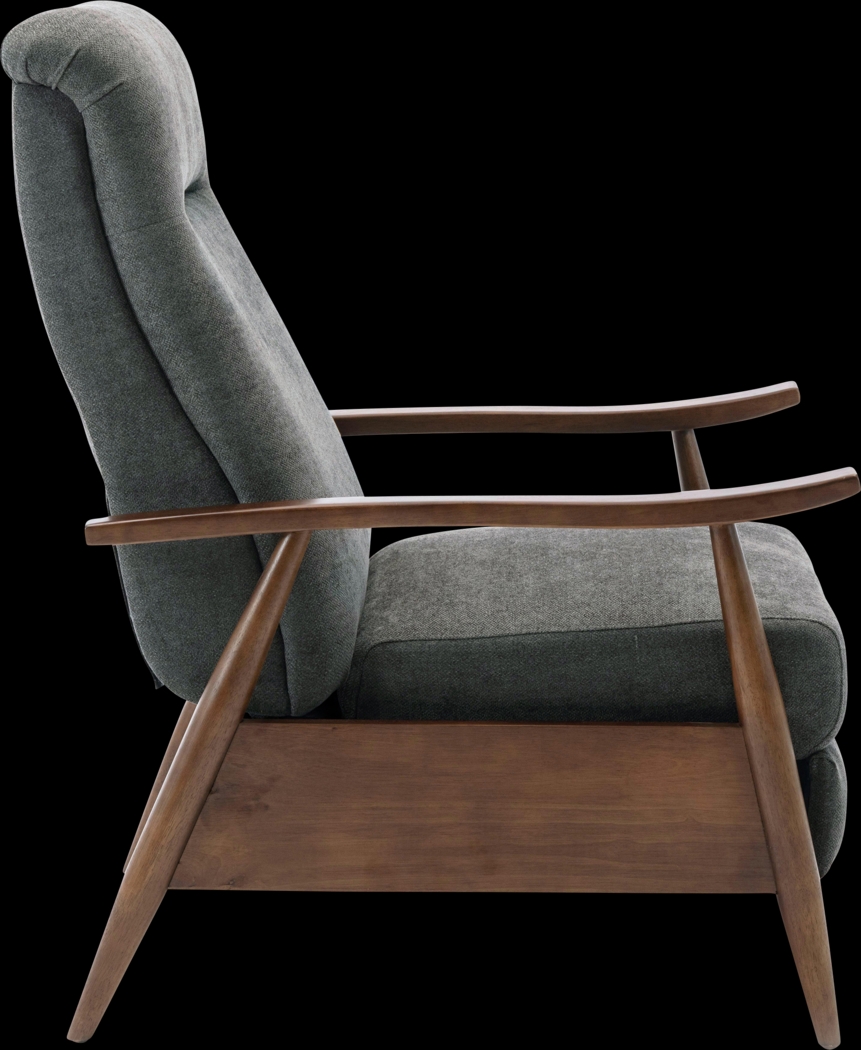 Orcut Charcoal Push Back Recliner - Thumbnail - Image 5