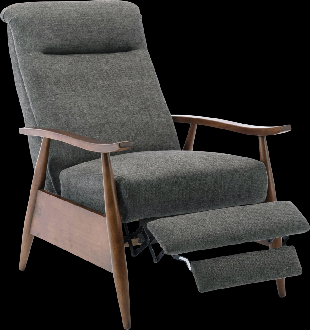 Orcut Charcoal Push Back Recliner - Thumbnail - Image 6