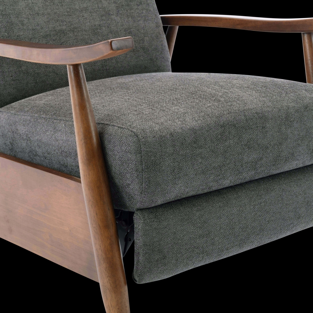 Orcut Charcoal Push Back Recliner - Thumbnail - Image 7