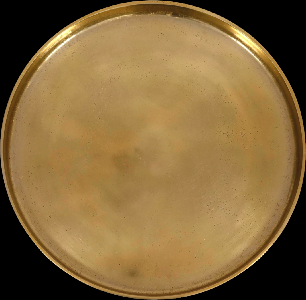 Orelia Gold Accent Table with Green Marble Base - Thumbnail - Image 4