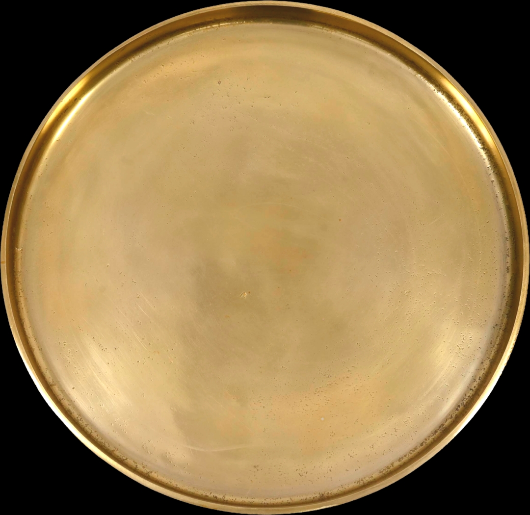 Orelia Gold Accent Table with Sand Marble Base - Thumbnail - Image 4