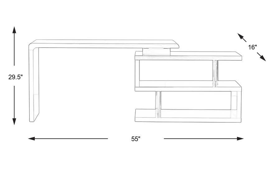 Dimension Image. Please refer to the Dimension Tab on this page for dimension details.