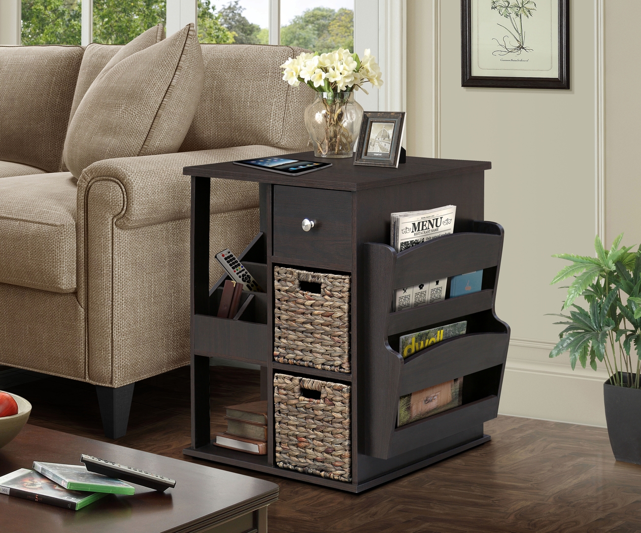 Orinia Espresso End Table - Thumbnail - Image 2