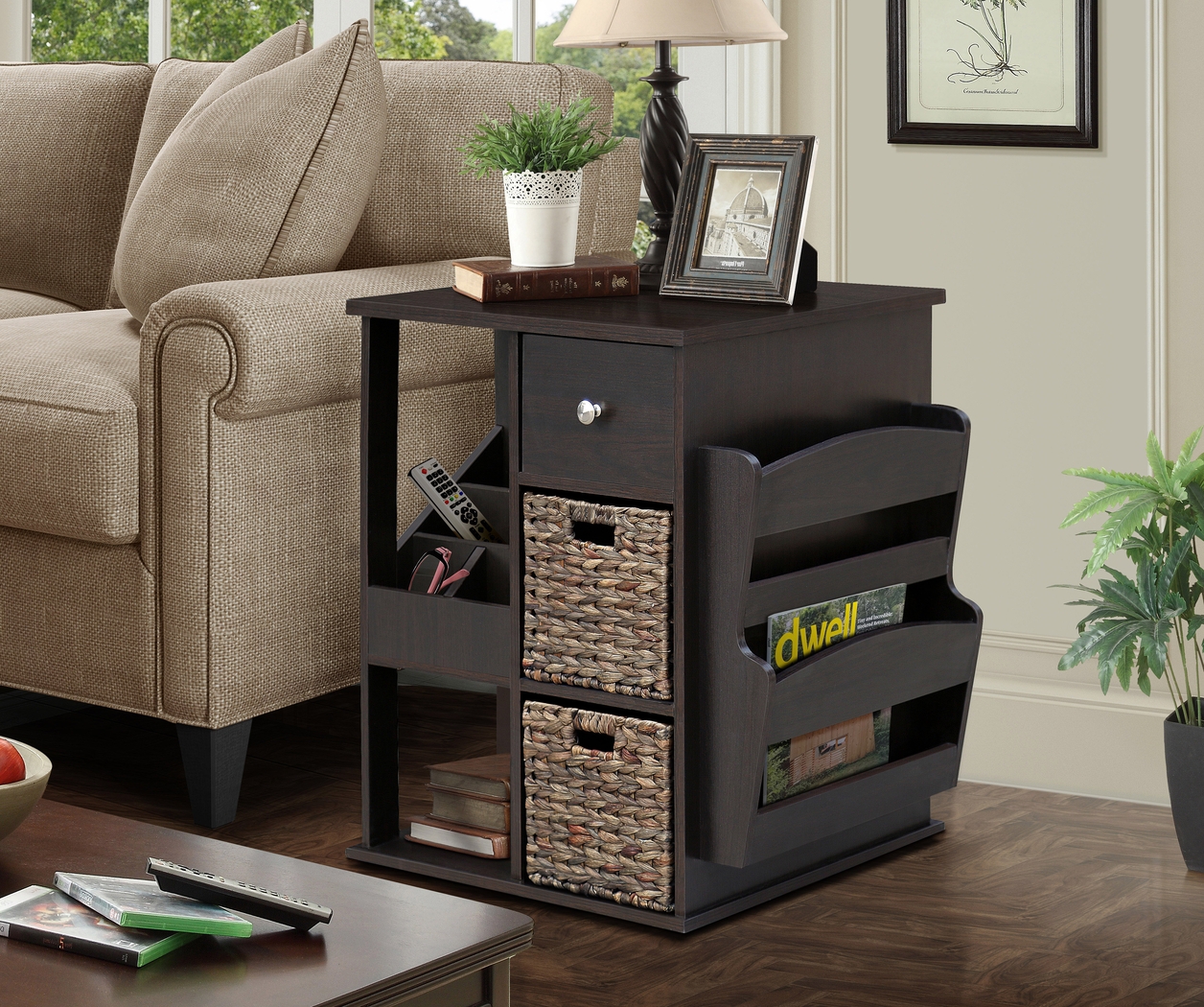 Orinia Espresso End Table - Thumbnail - Image 3