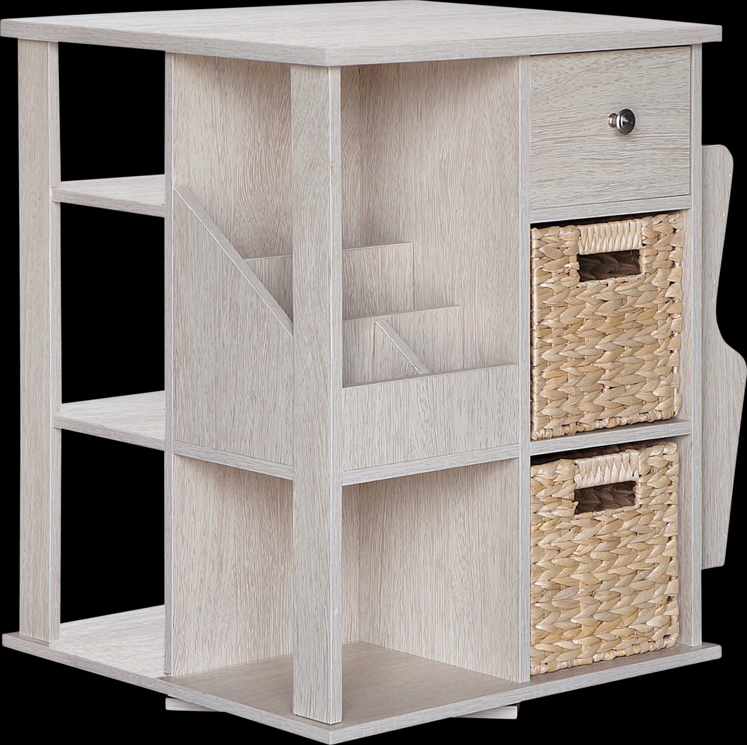 Orinia White End Table - Thumbnail - Image 6