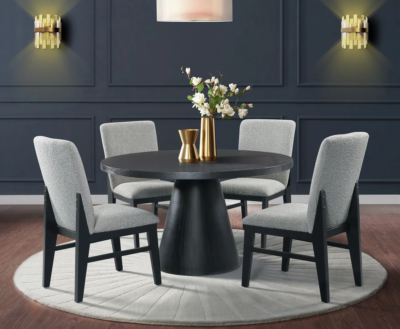 Oriola Black Side Chair, Set of 2 - Thumbnail - Image 2
