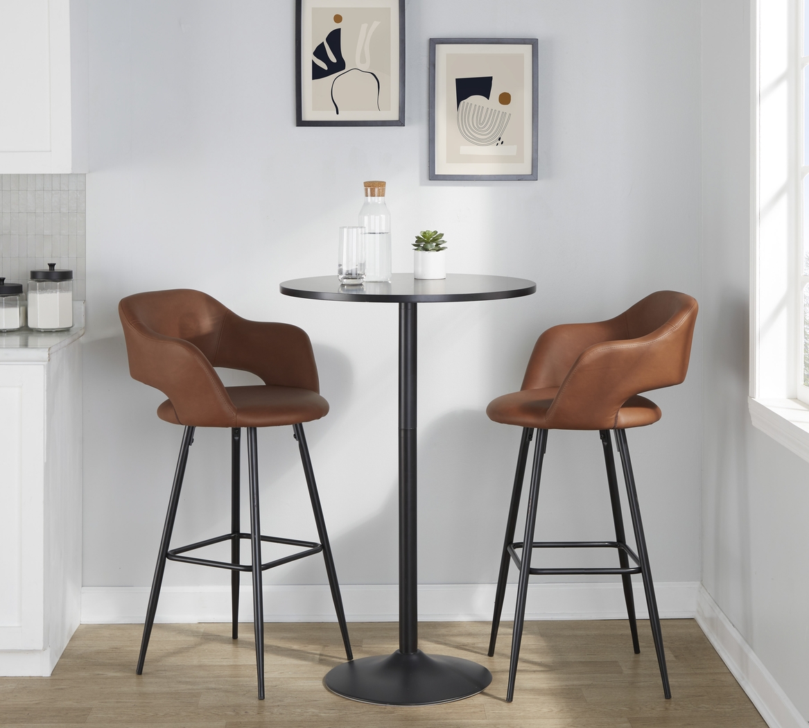 Orkhid Brown Barstool, Set of 2 - Thumbnail - Image 3