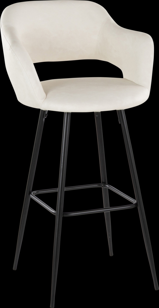Orkhid Cream Barstool, Set of 2 - Thumbnail - Image 4