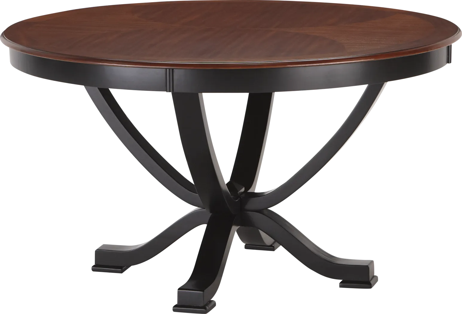 Orland Park Black 5 Pc Dining Set with Orange Chairs - Thumbnail - Image 2