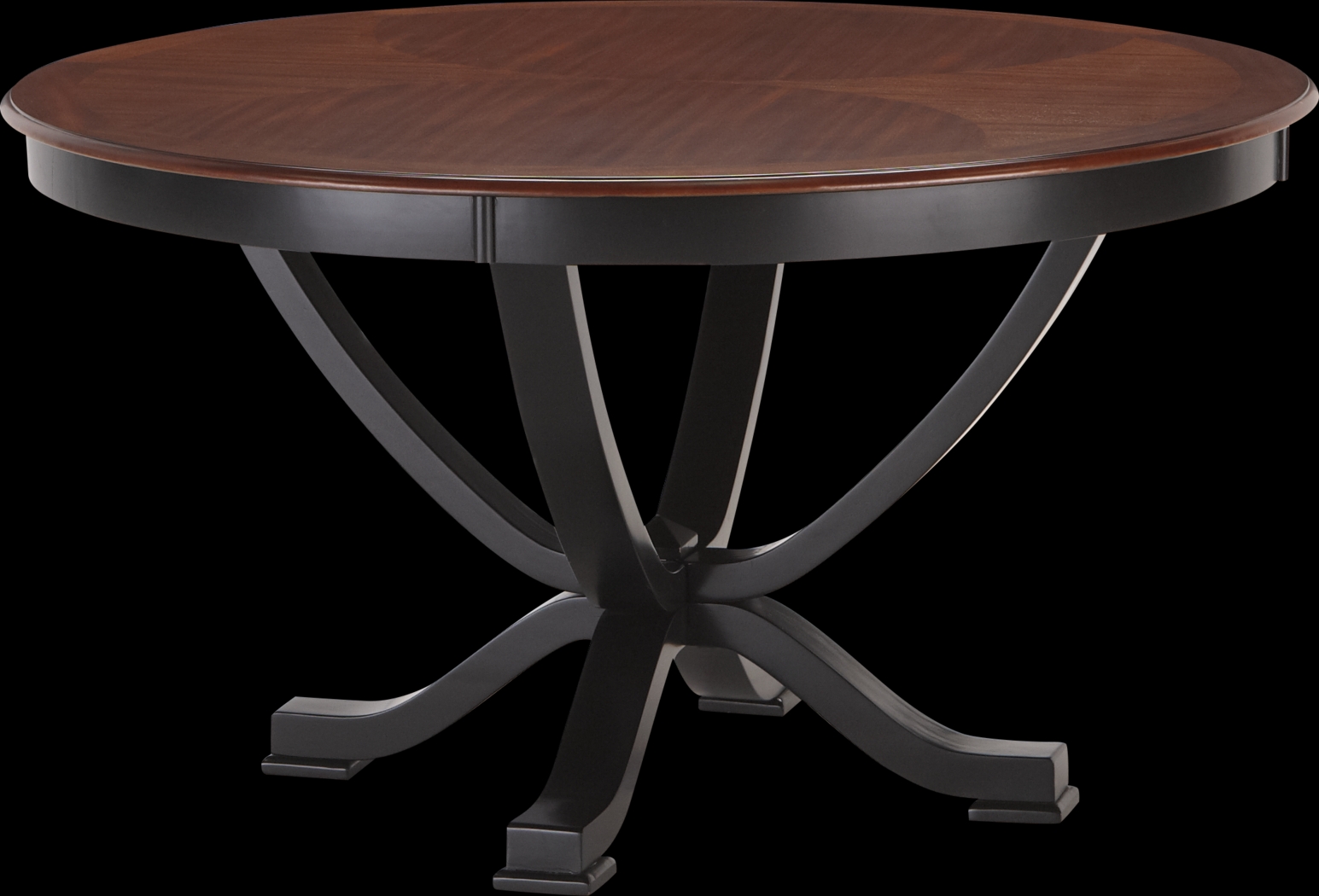 Orland Park Black 5 Pc Dining Set with White Chairs - Thumbnail - Image 2