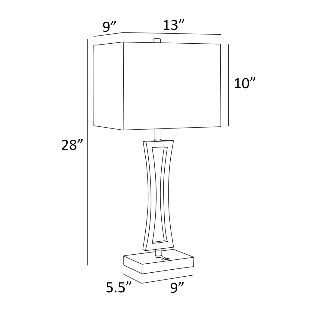 Orleanox Nickel Table Lamps, Set of 2 - Thumbnail - Image 7