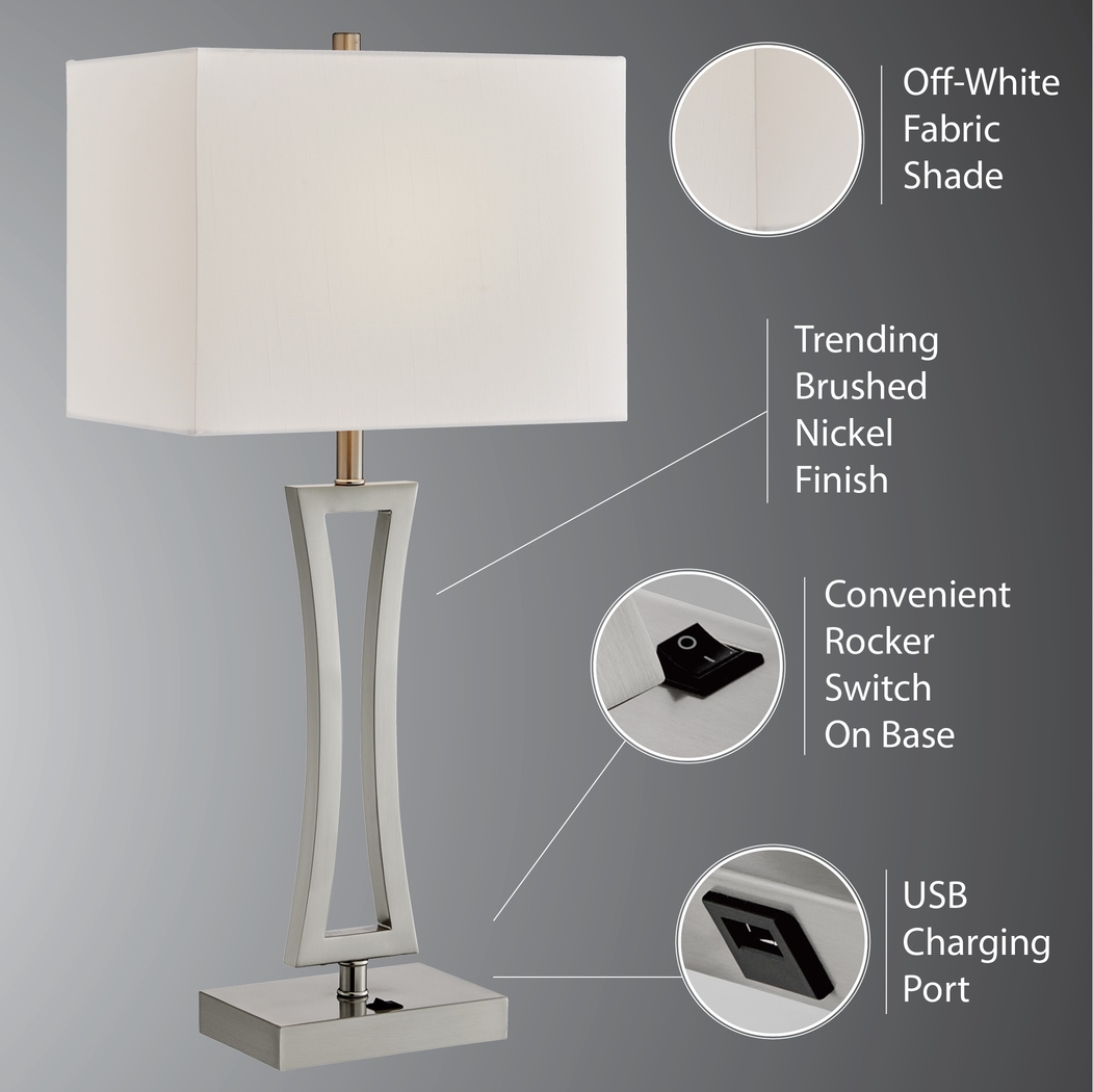 Orleanox Nickel Table Lamps, Set of 2 - Thumbnail - Image 8