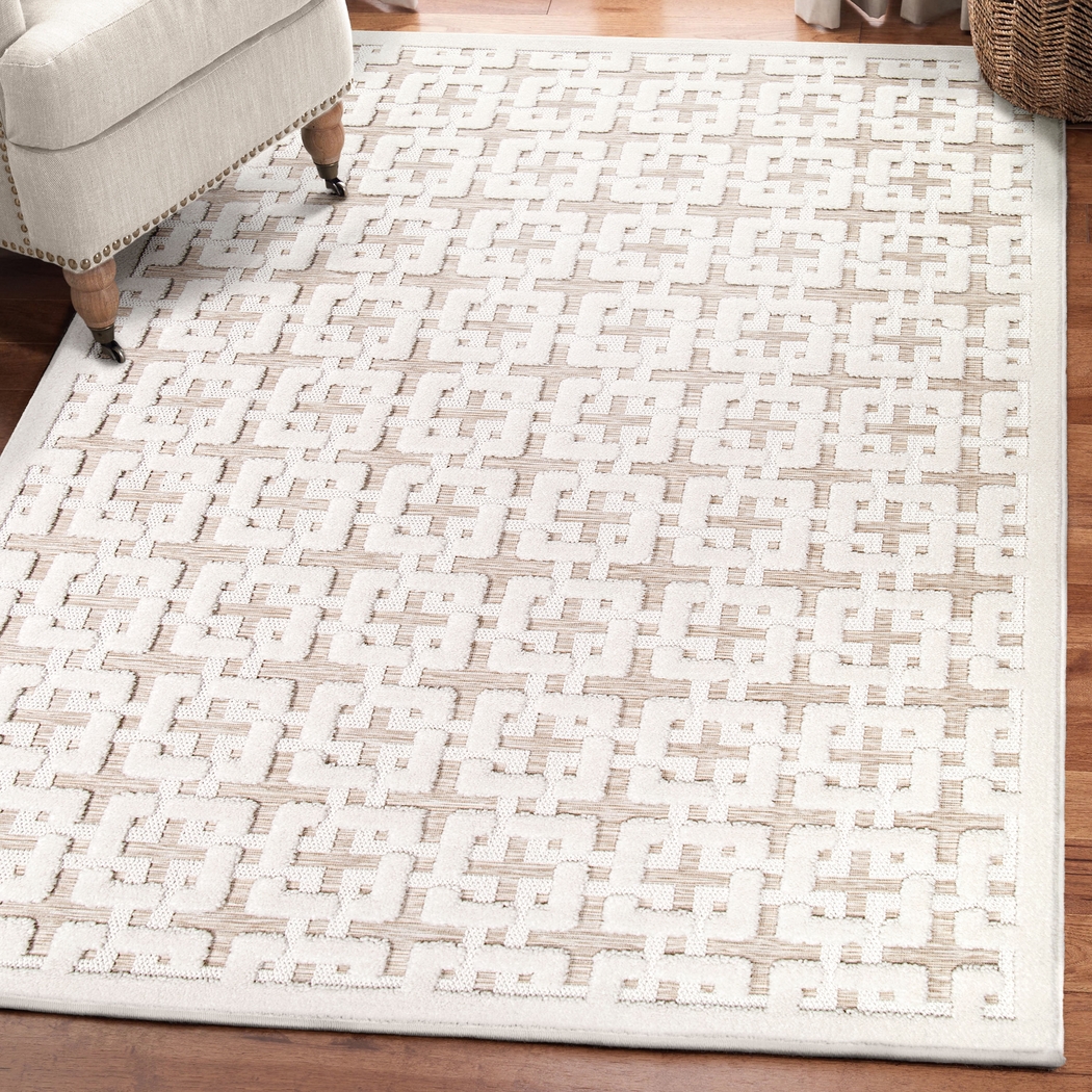 Orlinda Beige 5'3 x 7'6 Rug - Thumbnail - Image 9