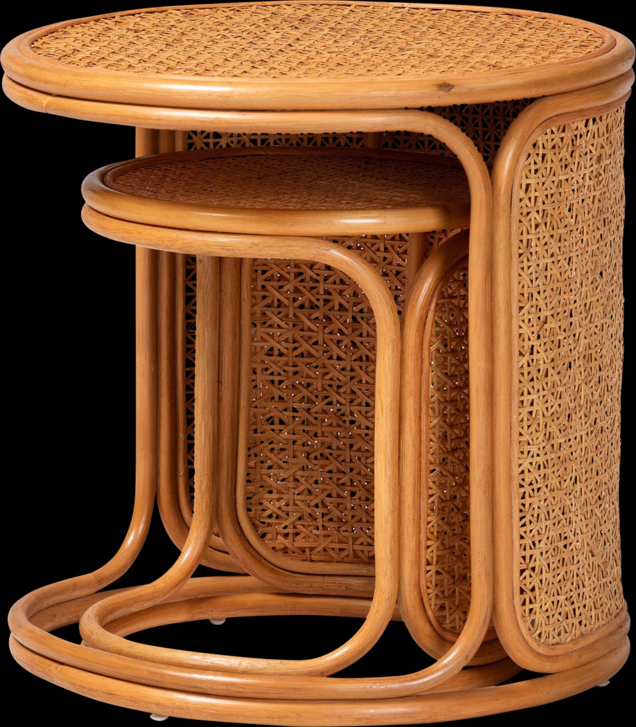 Orluk Brown Nesting Table, Set of 2 - Thumbnail - Image 3