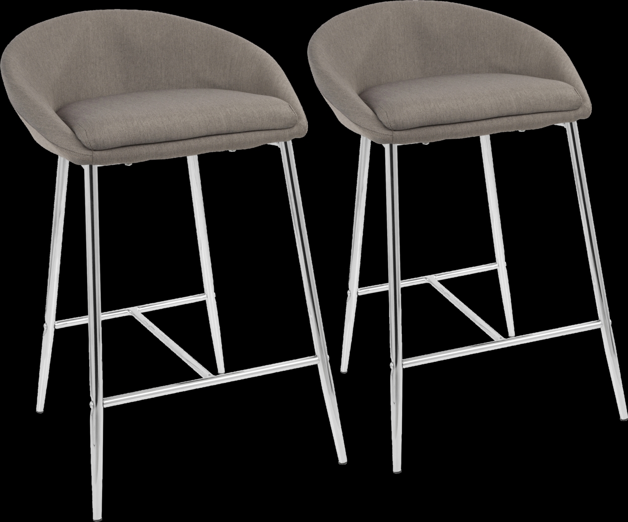 Orna Gray Counter Height Stool (Set of 2) - Thumbnail - Image 1