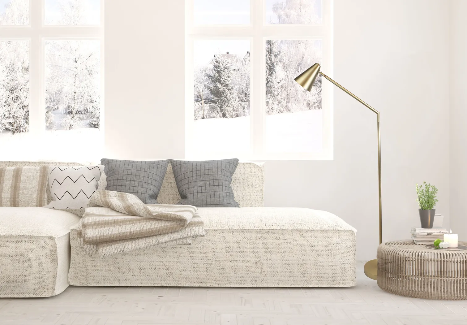 Orosco Court Gold Floor Lamp - Thumbnail - Image 2