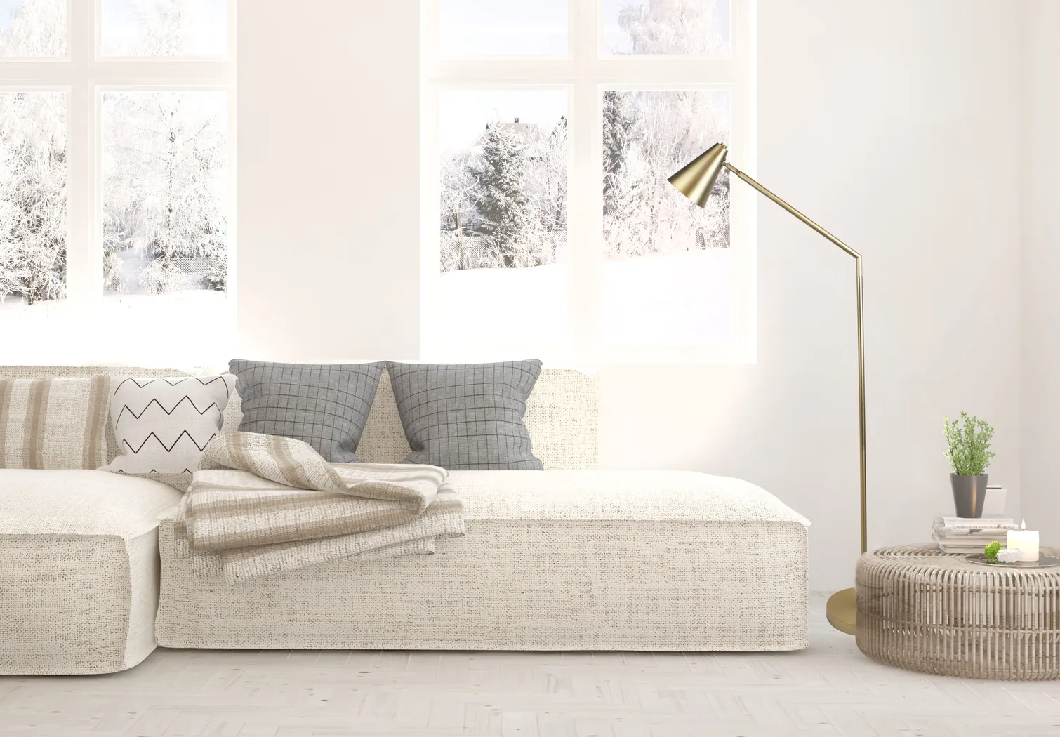 Orosco Court Gold Floor Lamp - Thumbnail - Image 3