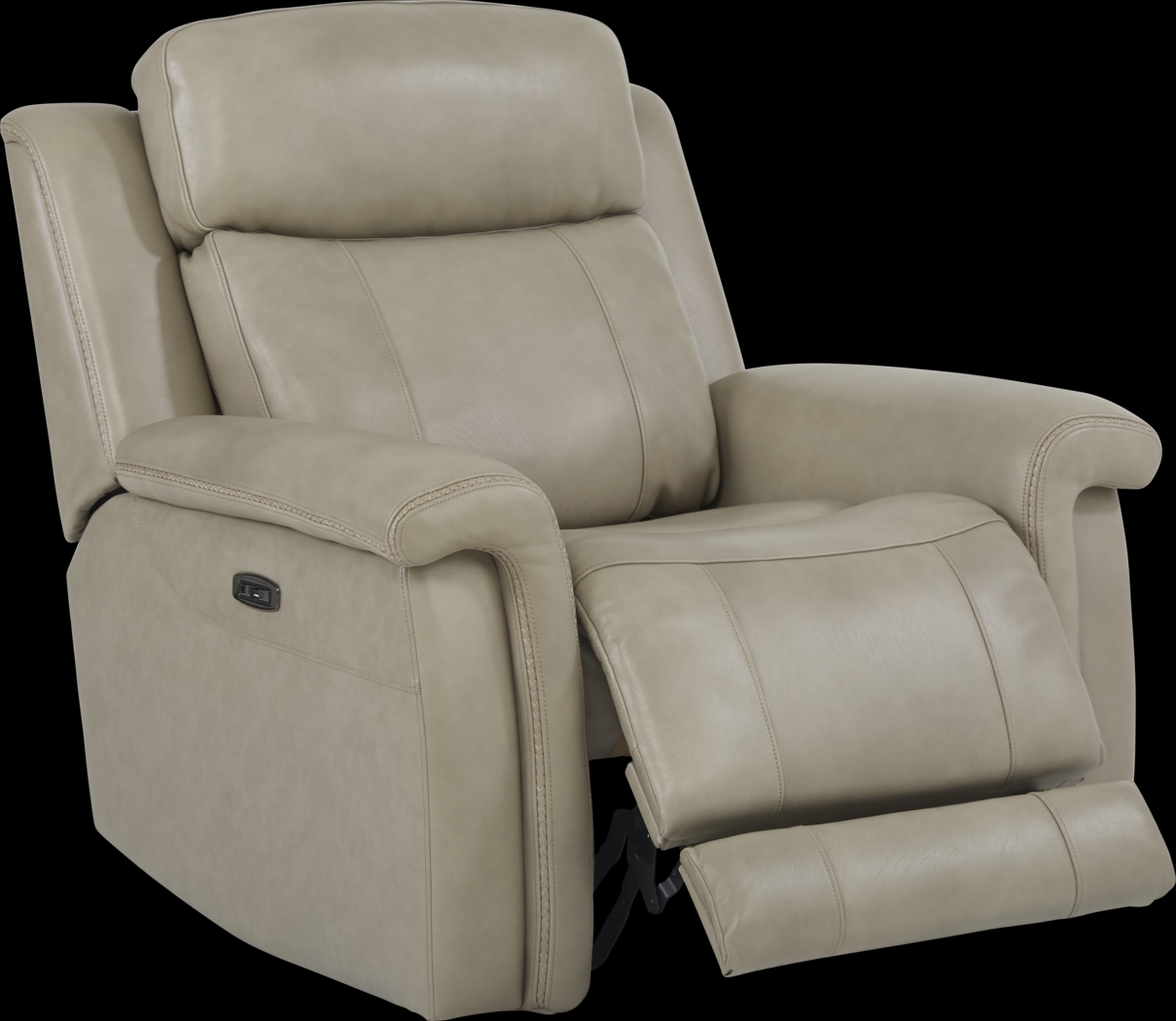 Orsini Beige Leather 8 Pc Dual Power Reclining Living Room - Thumbnail - Image 12
