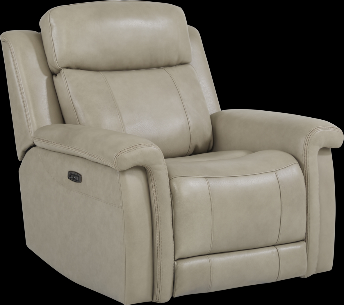 Orsini Beige Leather 8 Pc Dual Power Reclining Living Room - Thumbnail - Image 11
