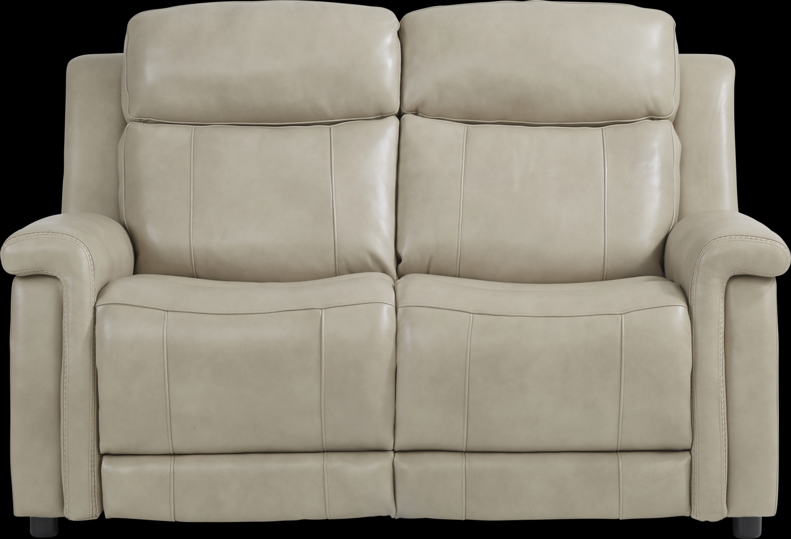Orsini Beige Leather 2 Pc Living Room with Dual Power Reclining Sofa - Thumbnail - Image 4