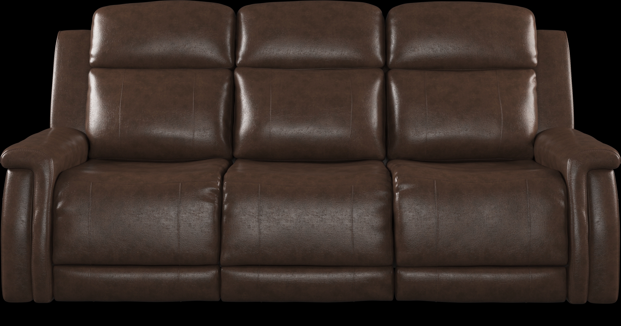 Orsini Brown Leather 5 Pc Living Room with Dual Power Reclining Sofa - Thumbnail - Image 3